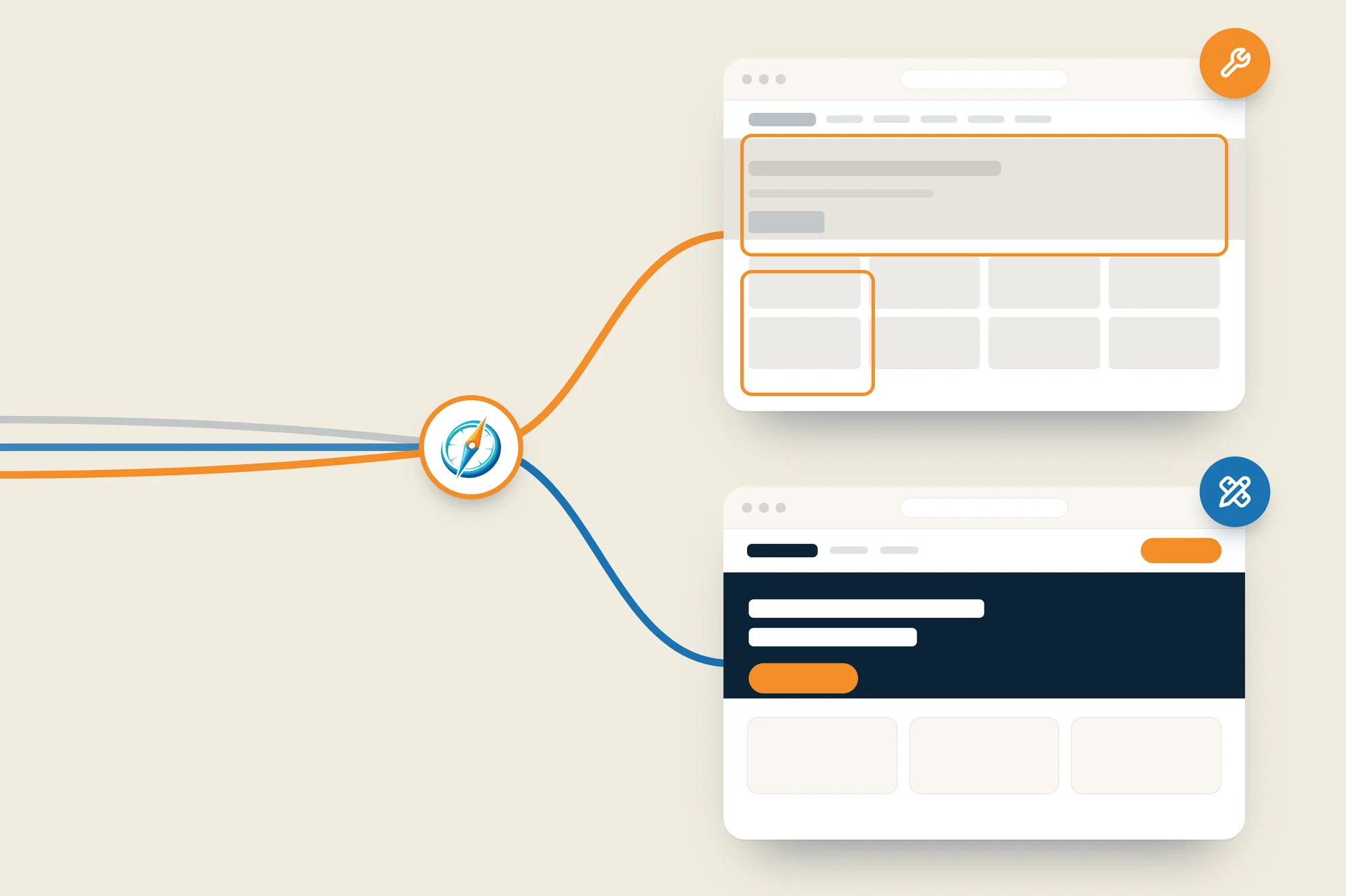 Nieuwe website laten maken of uw huidige website verbeteren: een route die splitst naar beide keuzes